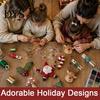 Embroidery Starter Set Christmas Felt Brooch Kit for Beginners, DIY Decorative Pins with Tools, Festive Crafting Tools Handmade Art Crafts Clothing