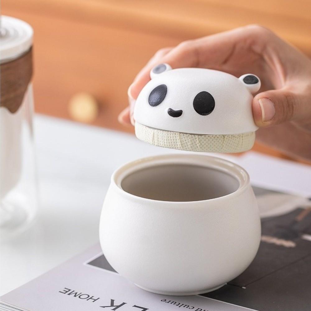 Anti Heat Hand Grip Panda Tea Set Cartoon Chinese Congou Tea Set Ceramic Teapot  Travel Tourism