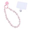 With Clip Crystal Beads Phone Chain Short Anti-lost Mobile Phone Lanyard Bag Charms Beaded Love Phone Pendant