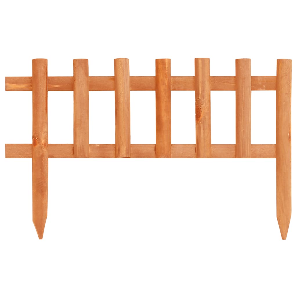 Lawn Edging Set 10 pcs Spruce Wood 4.4 m Total Length