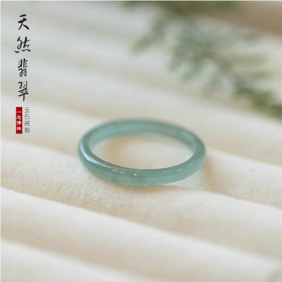 

Натуральные нефритовые кольца Сертифицированные украшения из жадеита Мьянмы Женские лечебные драгоценные камни Тонкие ювелирные изделия Настоящее кольцо из жадеита Бирмы Подарки для женщин 18mm