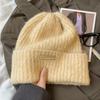 Allround Strickmütze Koreanischer Stil Randlose Beanie Streetwear Plüsch Wollmütze Mädchen