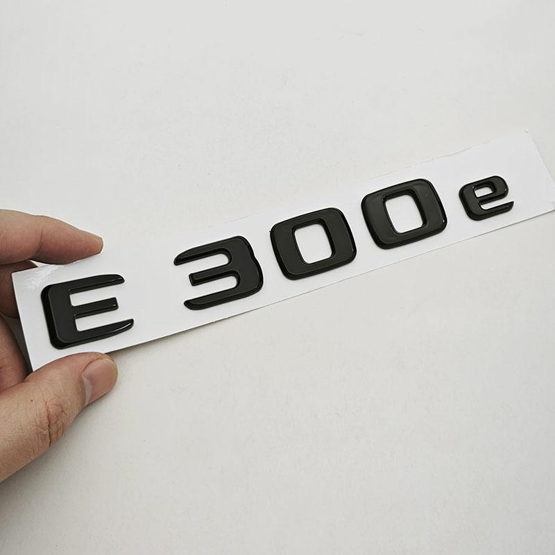 3D ABS Car Letters Logo E300e E300de Badge Sticker Rear Trunk Emblem Decals For Mercedes Benz E300e E300de W213 S213 Accessories