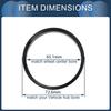 INFINAUTO Hub Centric Ring 65.1mm ID 72.6mm OD Car Wheel Hub Ring ABS Plastic Black 4pcs