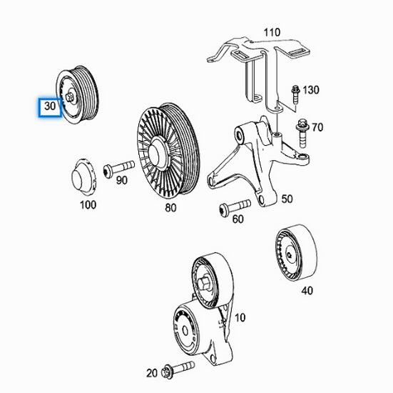 Rolka prowadząca Benchi W157/W278 2782020519