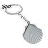 Zinc Alloy Key Holder Beach Shell Keychain  Shape Metal Decorative Backpack Charms Ring  Handbags Backpacks Car Chain Theme Keychain