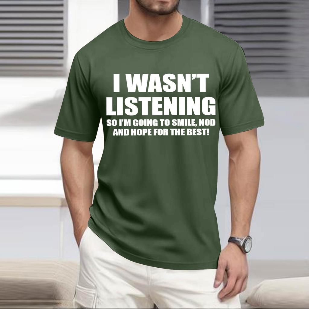 Men'S Fashionable T-Shirt, Street Casual Short Sleeved Clothing