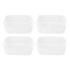 10 STÜCKE Schrankbox Mini Organizer Behälter PP Seitengriff Abgerundete Kante Modern Vielseitige Aufbewahrungskörbe