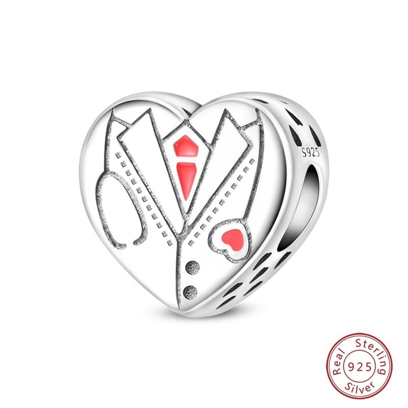 Trendy 925 Silver Wedding Doctor Animal Pirate Autumn Multi Style Charm Bead Fit Wedding Party DIY Exquisite Jewelry
