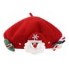 Teens Girls Christmas Beret Festival Thick Beret Woman Windproof Outdoor Painter Hat Christmas Photography Beret Hat