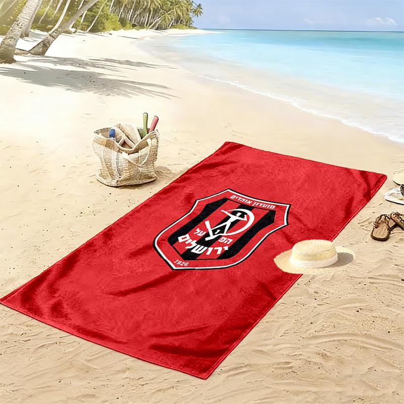 Hapoel Jerusalem Print Beach Towel, Large Soft Quick Dry Towel for Beach Camping Swimming