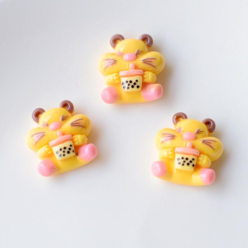 10Pcs New Cute Resin Mini Cartoon Squirrel Series Flat Back Scrapbooking DIY Jewelry Craft Decoration