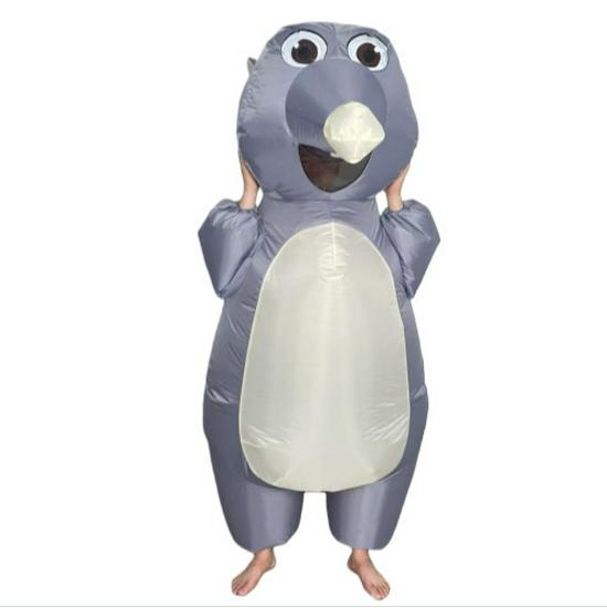 Opblaasbaar Muis Paaskostuum met Geschilderde Eieren Attributen en Zonnebril