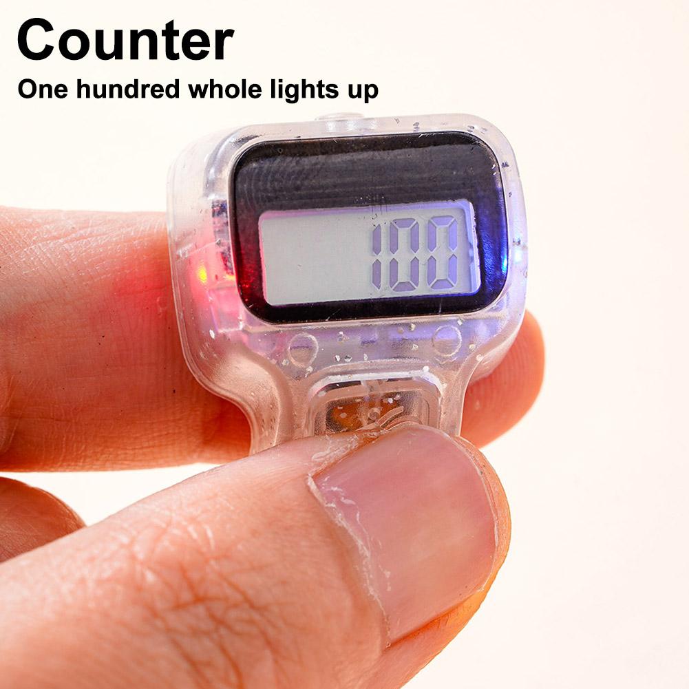 Finger Counter Click Manual Digital Clicker, Mini Digital Hand Tally Counter 5-Digit Number Count Clicker Resettable Clicker