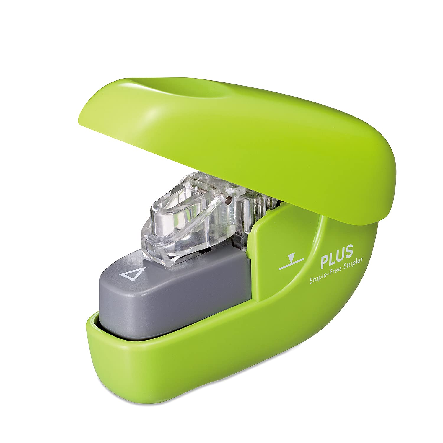

Plus Needleless Paper Stapler, Clinch, Green, SL-106NB, 31-123 зелёный