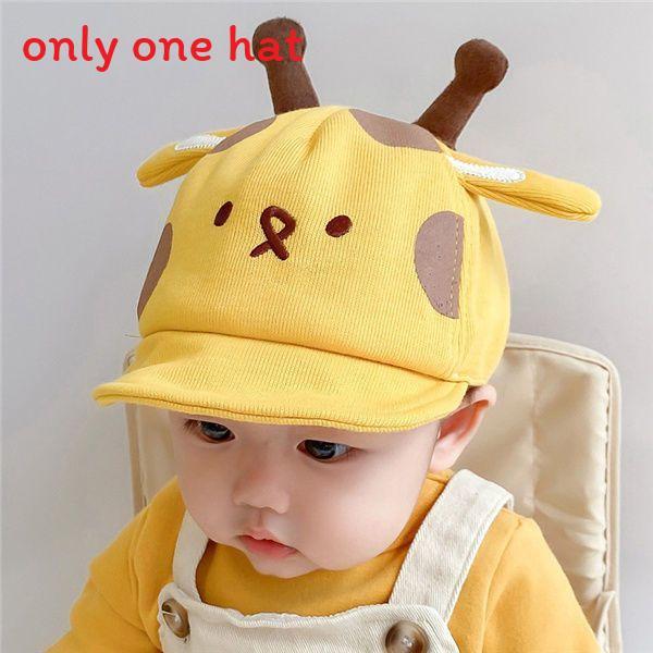 

Baby Sun Hat With Cute Giraffe Cartoon Design For Sun Protection And Toddler Comfort YellowGiraffe