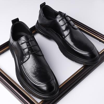 Herfst Mode Schoenen voor Heren Leer Casual Schoenen Zakelijk Vrije Tijd Kleding Schoenen Straat Veterschoenen Loafers