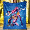 Coperta stampata a tema Cacciatori di Demoni KPop - Perfetta per divano, letto, viaggi e uso all'aperto | Lavabile in lavatrice, accogliente e resistente.