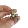 Brass Bee Figurine Tea Pet Solid Metal Bee Figure Model Statue Sculpture Toy Desktop Decoration Ornament Festival Collectible Gift