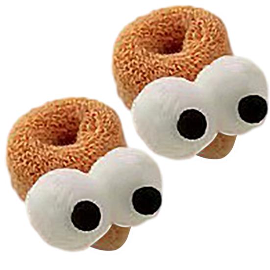 

2 шт., женские милые веревки для волос, мультяшный декор с большими глазами, толстые, высокоэластичные, противоскользящие, противоломкие, карамельного цвета, держатель для хвоста, повязка для волос, кольца для волос верблюд