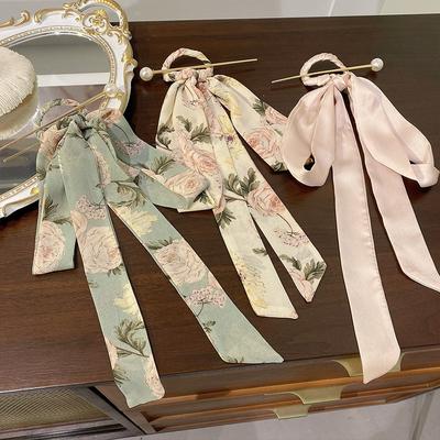 Horquilla Súper Inmortal de Perlas para Mujer, Horquilla Tejida Mínimamente con Tira de Flor, Tocado de Lazo de Mariposa para Mujer