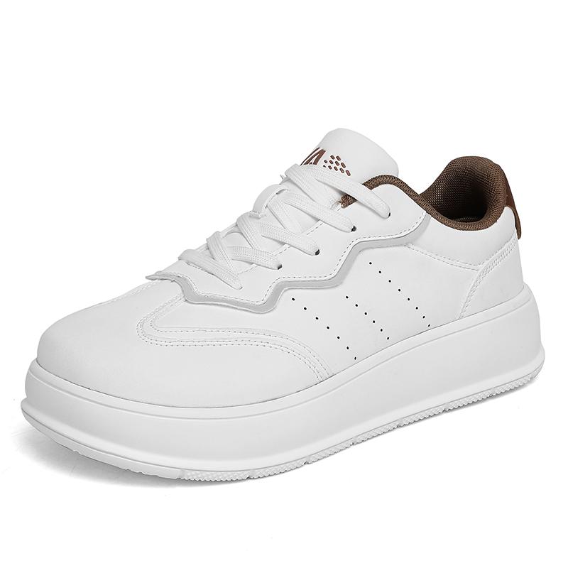 

Мужская повседневная спортивная обувь Минималистичные, универсальные и удобные кроссовки Толстоподошвенные, уличные, нескользящие кроссовки 48 белый