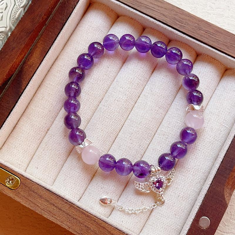 Bracelet niche high-end love bracelet fresh purple lithium Hui original design bracelet bracelet