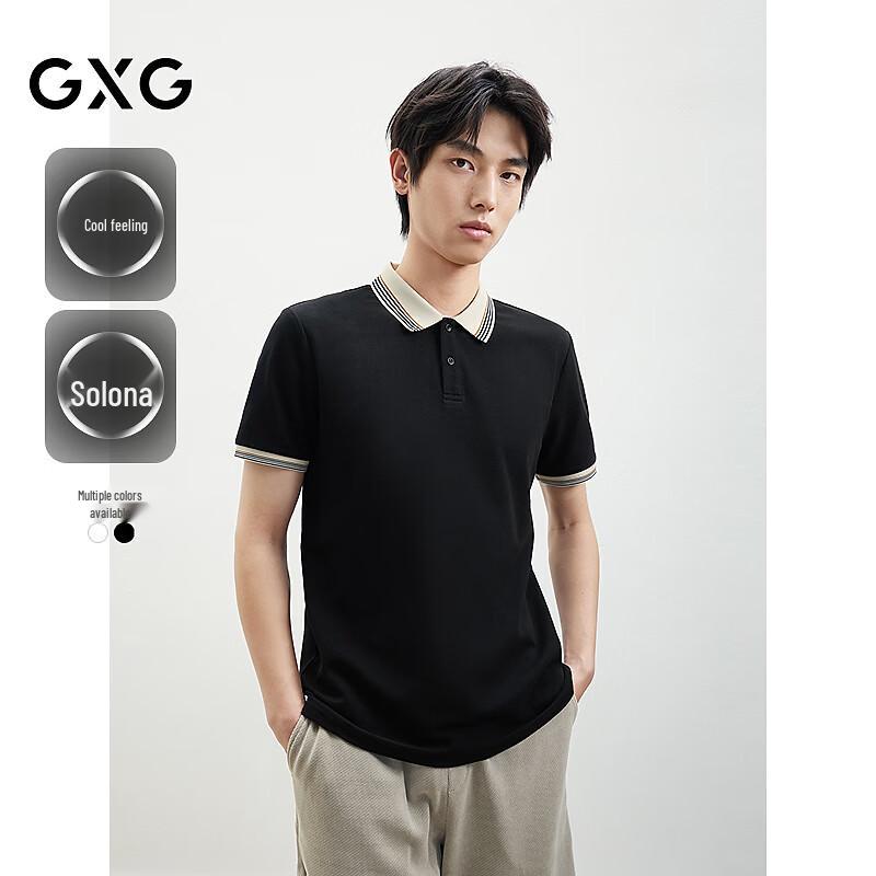 GXG Men's Cotton Blend Colorblock Polo Shirt