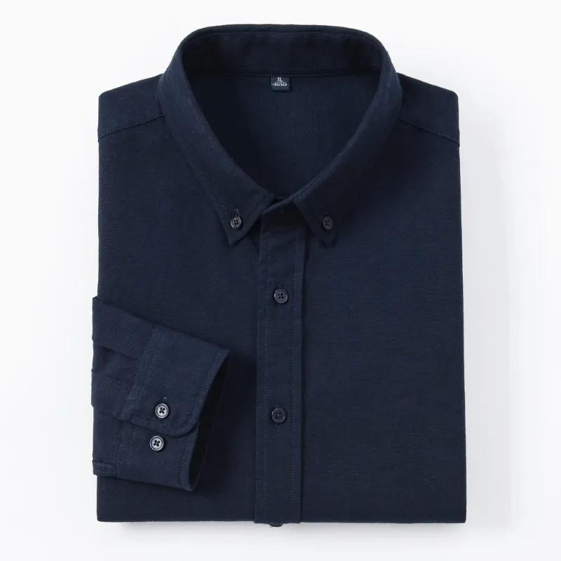 

Men s Slim-Fit Oxford Cotton Shirt: Long Sleeves, Casual Breathable Fabric, Exquisite Craftsmanship, Brand with OEM Processing 4XL