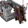 MOC Medieval Furniture Building Blocks Cannon Sheepskin Leather Rack Spinning Wheel Map Desk Loom Bricks Toys Kids Gift