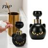 Halloween Themed Home Accessories Cat Paw Foaming Soap Dispenser, Cartoon Pressing Bubbles Decorative Foam Dispenser Refillable Hand Pump for Bathroom