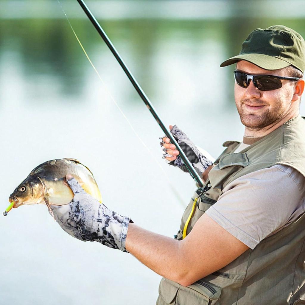 1 Pair Fishing Gloves Men & Women,Sailing Gloves, Kayak Gloves, Sunscreen Gloves, Fly Fishing Accessories