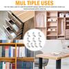 L Shaped Corner Brackets Stainless Steel Cabinet Connector Brackets Cabinet Support Frame for Particle Boards Tables Beds Chairs