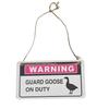 Porch Goose Hanging Sign Weather-proof Outdoor Garden Patio Yard Goose Statue Halloween Christmas Welcome Decorative Plaque