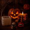 DIY Halloween Kürbis Silikon für Kerzenherstellung, Aromatherapie-Kerze, Heimdekoration (Single )