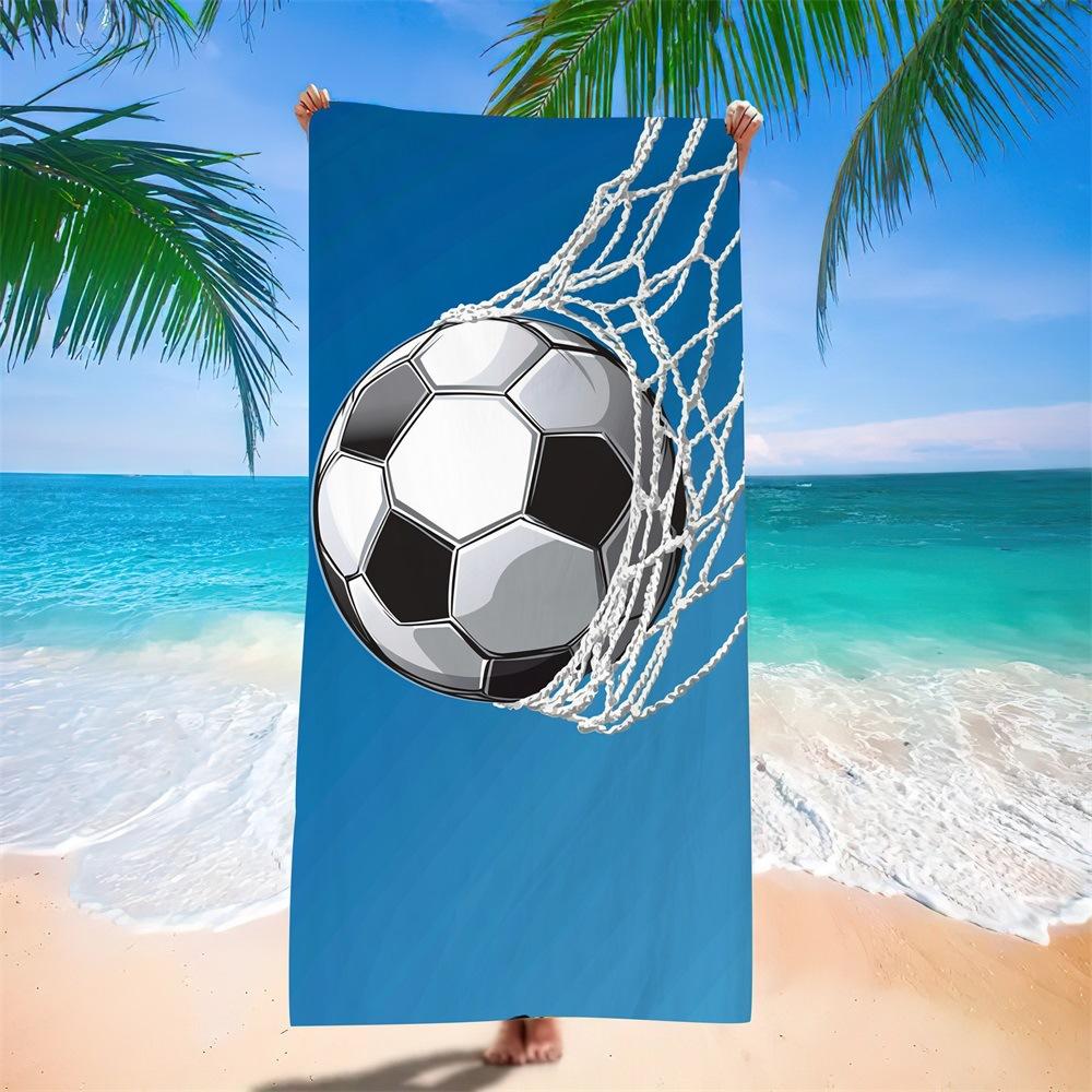 Wasserabsorbierendes Tragbares Fußball-Strandtuch für Erwachsene Europäisches, Amerikanisches Und Südamerikanisches Badetuch Digitale Druckerei Fabrik