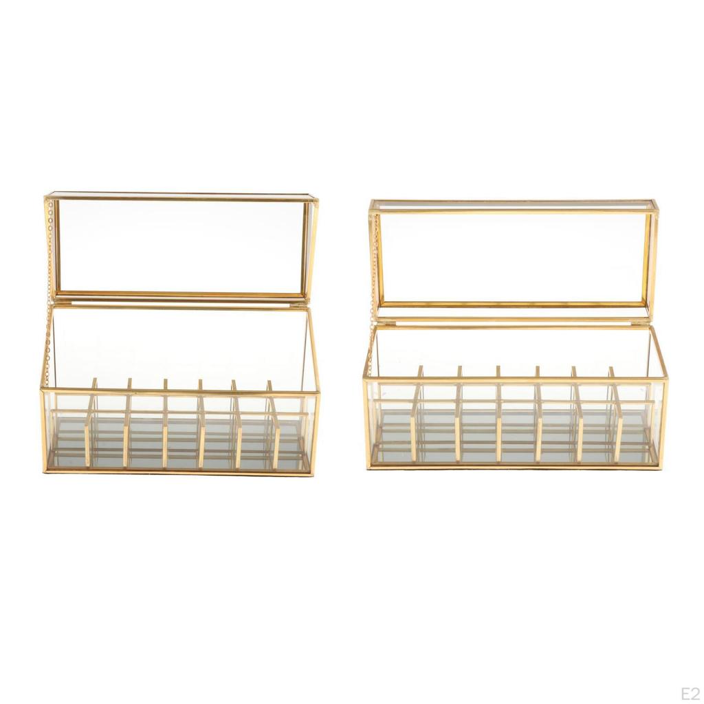 Organizer Holder Jewelry Storage Box Display Case with 21 Compartment