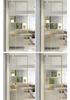Modern Nordic Glass Partition Screen with Iron Art and Stainless Steel Washstand for Luxury Living Room and Entryway