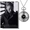 Pocket Watch Antique Roman Analog Display Waterproof Skeleton With Lid Pendant Necklace Pocket Watch With Chain Silver Retro Fashion Accessory