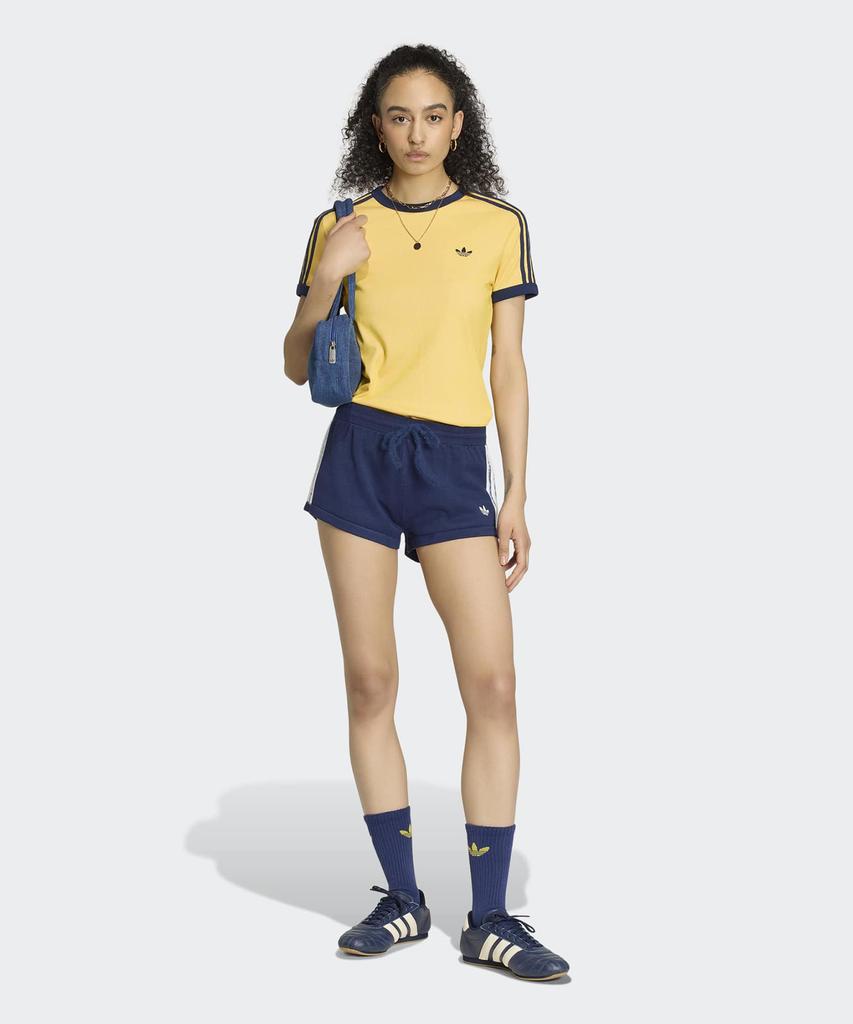 ADIDAS 3-Stripe Heather Cali Tee - Warm Vanilla: Bold Gold / Ks9990