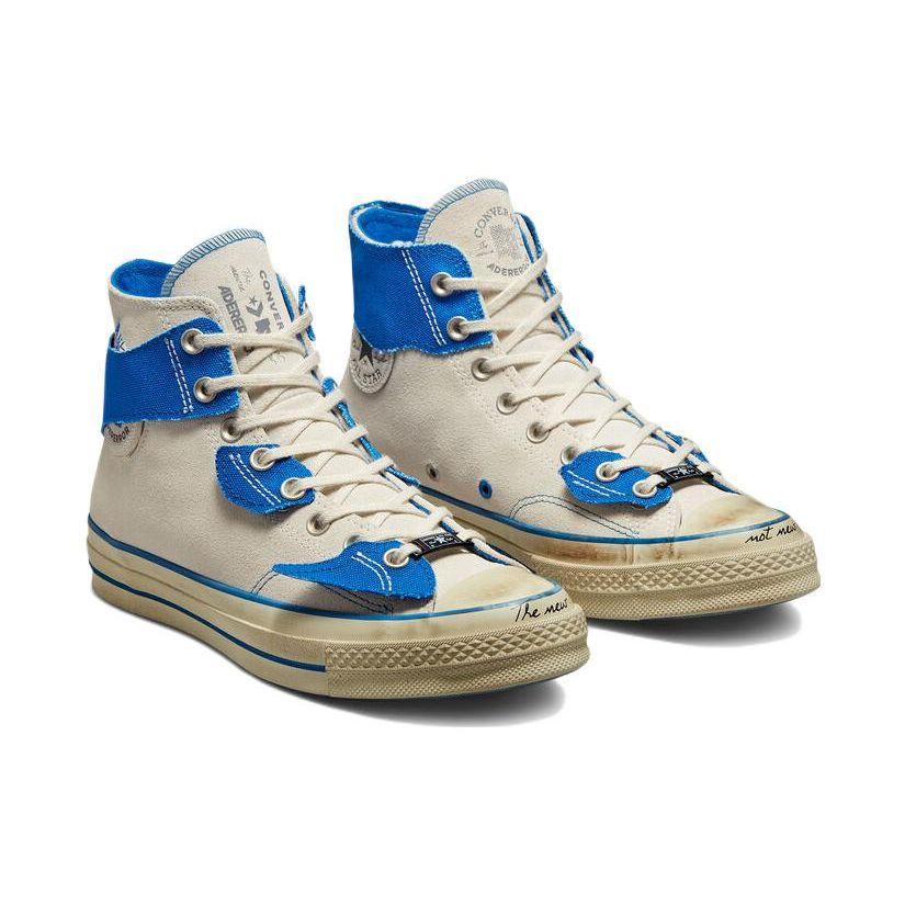Ader Error X Converse Chuck 70 Create Next: The New Is Not New Unisex Sneakers Cream White Blue A04455C