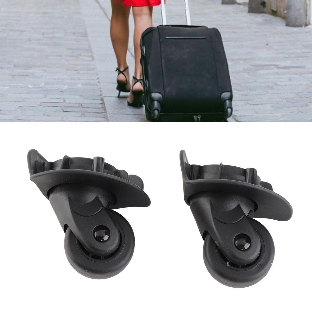 A Pair A65 Black Suitcase Mute Wheel Universal Luggage Replacement Outdoor SuppliesS