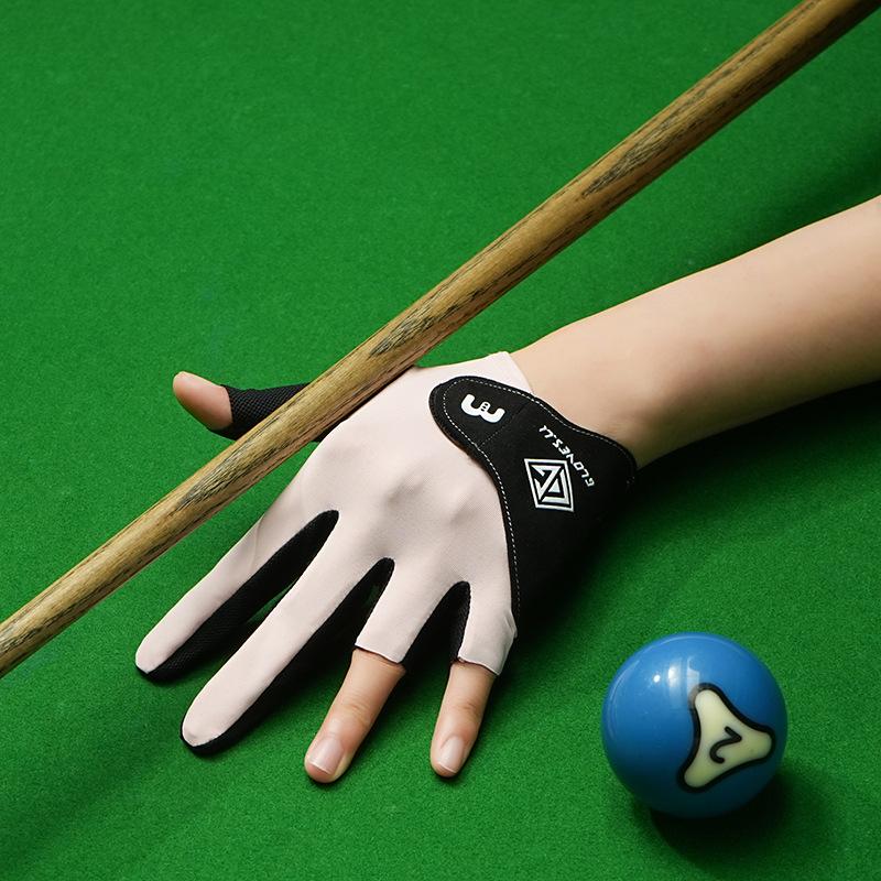Durable Comfortable Single Anti Slip Half Finger Lightweight Snooker Sweat Wicking Fishing Gloves for Both Men and Women