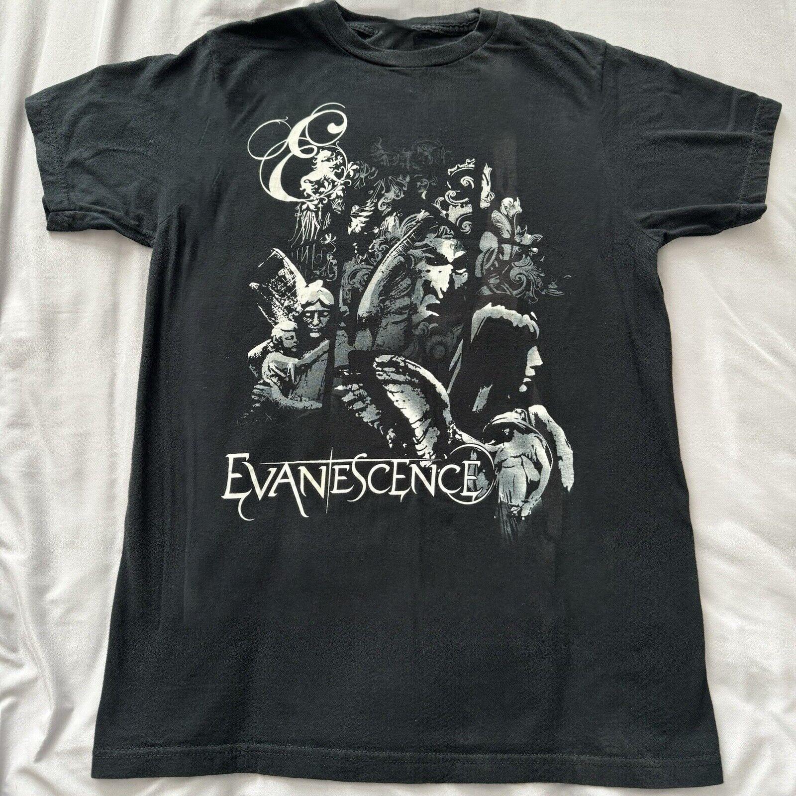 Evanescence Band Rock Tour Unisex Cotton T-Shirt Mens Womens Tees Top Tops Tee Full Size L