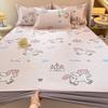 New Cute 3-Piece Ice Vine Cooling Mat Pillowcase & Bed Sheet Set with Digital Print - Spring/Summer