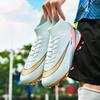 Chaussures de football montantes à semelles dorées électroplaquées pour hommes et femmes, chaussures de sport à crampons en cuir pour enfants, compétition jeunes et jeunes