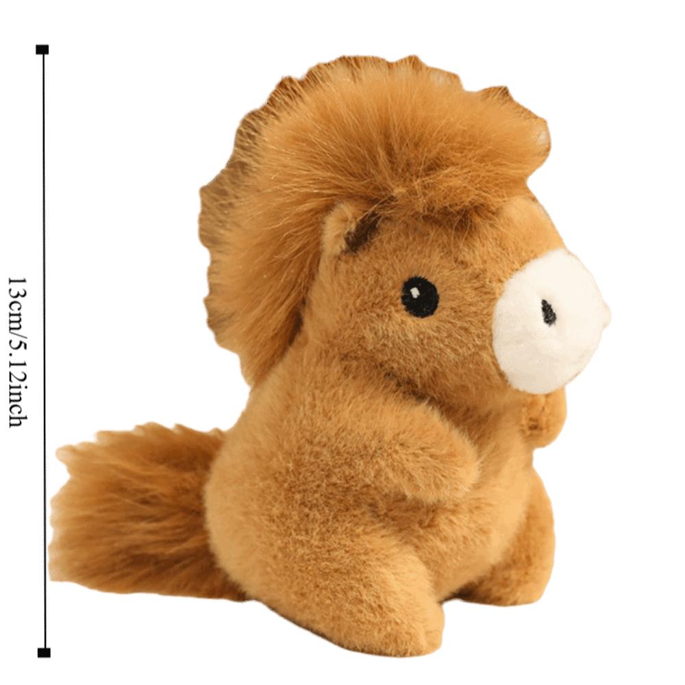 Stuffed Animal Simulation Horse Plush Toys Simulation Horse Horned Sheep Plush Doll  Birthday Gift