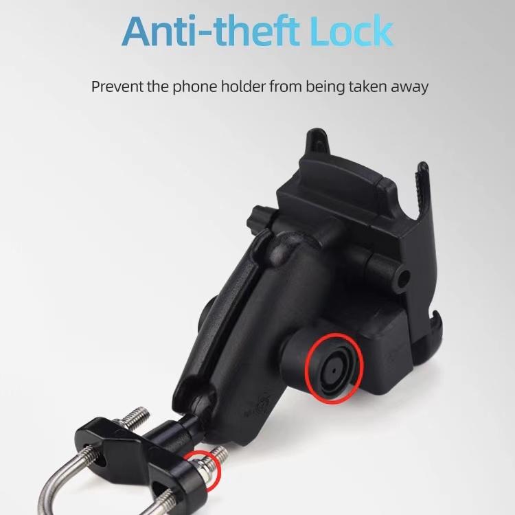 Aluminum Alloy Waterproof USB Charger Mobile Phone Holder Bike Cell Phone Mount Motorcycle Phone Charger Holder