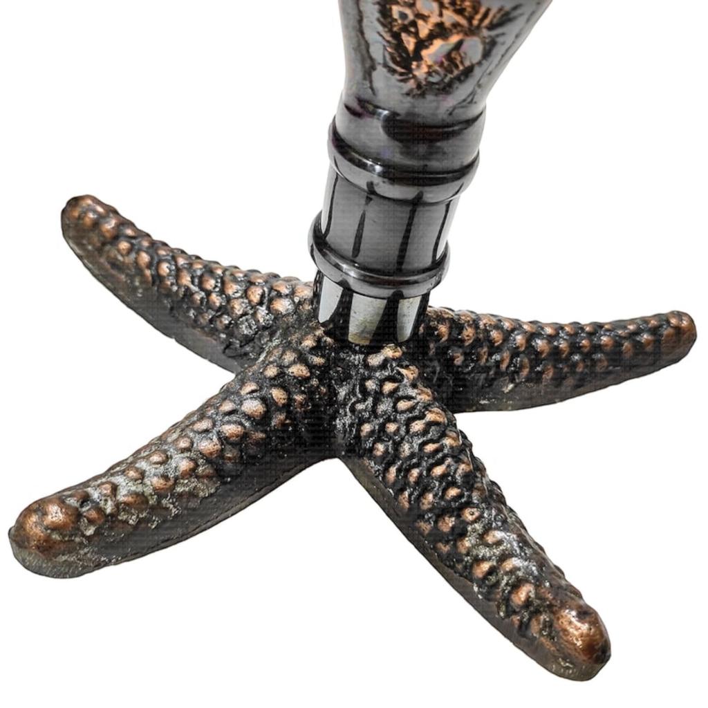 Working Unique Antique Nautical Starfish Desk Compass for Office and Home Decor, Retirement Gifts for Dad, Christmas Decor