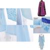 Wunderschönes Die Eiskönigin 2 Elsa Schneekönigin Anna Kinderkleid Kostüm Atmungsaktiver Stoff für Mädchen